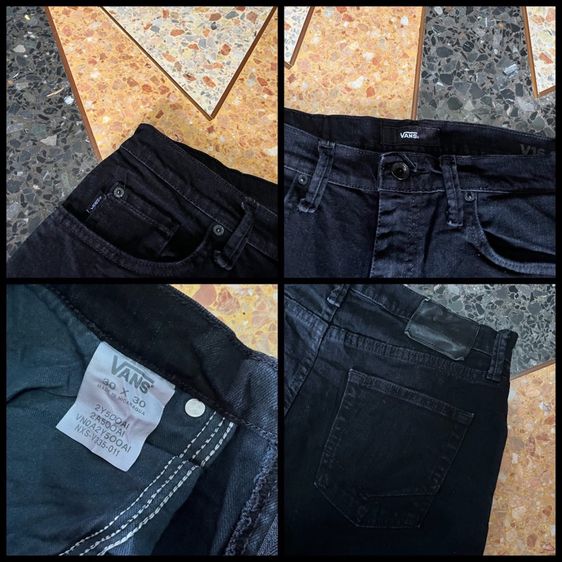 📌VAN👖 -Super black. เอว29-30 รูปที่ 5