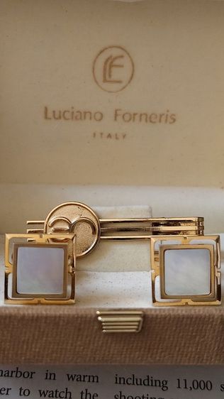  ชุดCufflinks วินเทจ  Luciano Forneris พร้อมกล่อง  รูปที่ 3