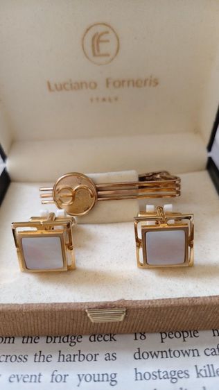  ชุดCufflinks วินเทจ  Luciano Forneris พร้อมกล่อง  รูปที่ 5