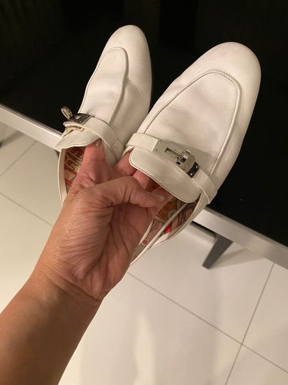 แอร์เมส กางเกงกระโปรง สภาพใหม่เอี่ยม ให้พร้อมรองเท้าหนังสีขาว รูปที่ 16