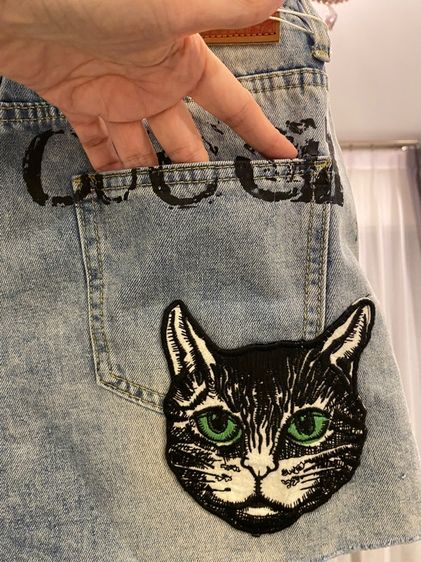 กุชชี่ กางเกงยีนส์ขาสั้น สภาพใหม่เอี่ยม  รูปที่ 7