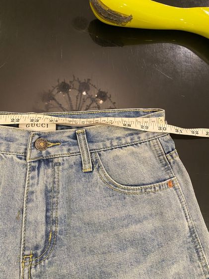 กุชชี่ กางเกงยีนส์ขาสั้น สภาพใหม่เอี่ยม  รูปที่ 12
