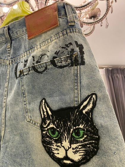 กุชชี่ กางเกงยีนส์ขาสั้น สภาพใหม่เอี่ยม  รูปที่ 3