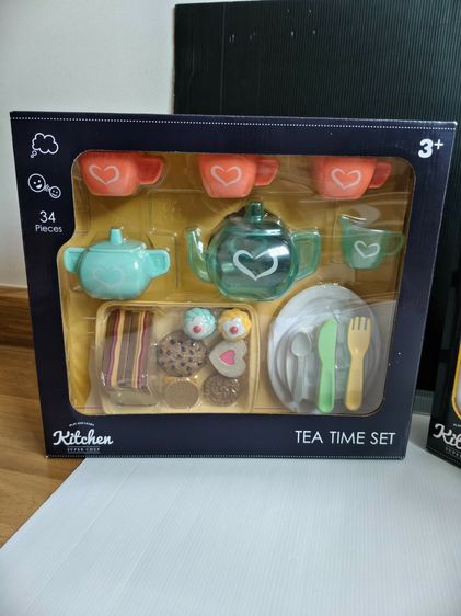 ชุดน้ำชาและแซนวิชของเล่นเด็ก-ชุดน้ำชาของเล่นเด็ก Wel-B x Infunbebe สภาพใหม่มือ 1 ยังไม่ได้แกะ รูปที่ 2