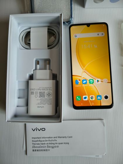 Vivo Y04 แรม 4 64GB สี Titanium Gold เครื่องศูนย์ไทย มือสอง สภาพเหมือนใหม่ เครื่องใช้งานได้ปกติ ประกัน-มิ.ย69 รูปที่ 4