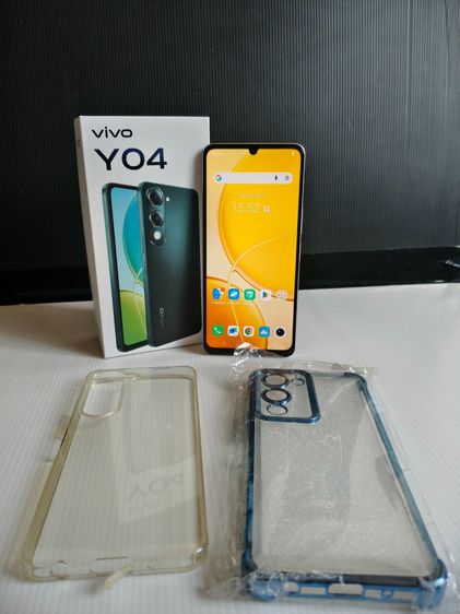 Vivo Y04 แรม 4 64GB สี Titanium Gold เครื่องศูนย์ไทย มือสอง สภาพเหมือนใหม่ เครื่องใช้งานได้ปกติ ประกัน-มิ.ย69 รูปที่ 2