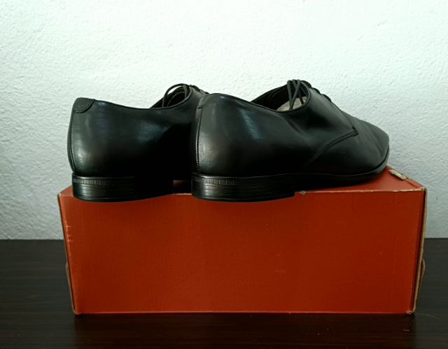 GIORGIO ARMANI, Men's Formal Leather Derby Shoes UK8 EU42(27.1cm) Original Made in Italy ของแท้ มือ 2 สภาพเยี่ยม หนังแท้ พื้นเต็ม สวยมาก รูปที่ 13