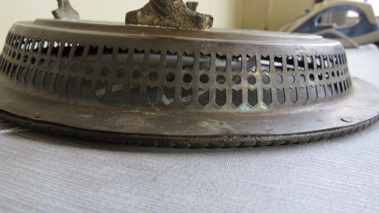 พานถาดทองเหลือง ผิวเดิมๆ ของสะสม งานเก่า เก่าเก็บ ขนาด 10 และ 16นิ้ว จำนวน 3ใบ รูปที่ 12