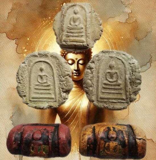 สมเด็จวัดระฆังพิมพ์ไม่ตัดขอบยุคต้น สมเด็จม้วนแผ่นดินพิมพ์ใหญ่หลวงปู่นาค