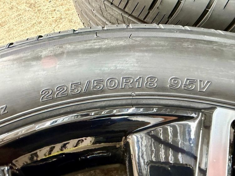 ล้อแม็ก HONDA HRV RS ขอบ 18” ถอดป้ายแดง ยาง BRIDGESTONE 225-50R18 ปี 26 สีเส้นตุ่มหน้ายางยังอยู่ครบ รูปที่ 9