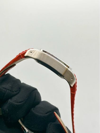 ❤️ Cartier Santos 100 MM 35mm – เพชรล้อมเรือน สายแดงสุดจี๊ด หรูเท่มีสไตล์‼️ ✨ รูปที่ 7