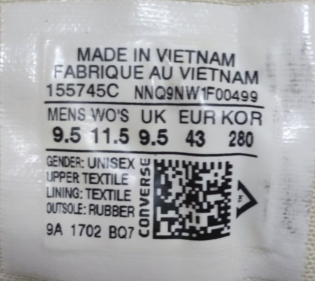 Converse 43.0 28.0 แท้ มือสอง รูปที่ 10