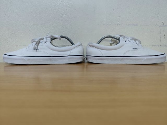 VANS ขาวผ้าใบ 44.5 29.0 แท้ มือสอง รูปที่ 10