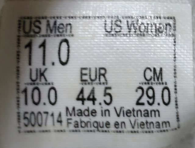 VANS ขาวผ้าใบ 44.5 29.0 แท้ มือสอง รูปที่ 11