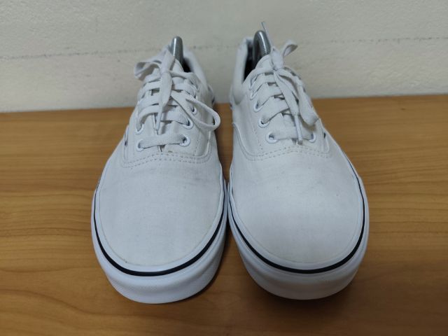 VANS ขาวผ้าใบ 44.5 29.0 แท้ มือสอง รูปที่ 6