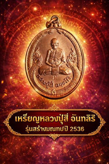 เหรียญหลวงปู่สี ฉันทสิริ รุ่นสร้างมณฑป ปี 2536  วัดถ้ำเขาบุญนาค อ.ตาคลี จ.นครสวรรค์ รูปที่ 2