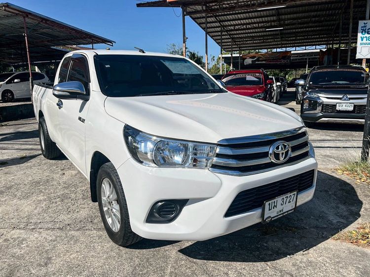 Toyota Hilux Revo 2016 2.4 E Pickup ดีเซล ไม่ติดแก๊ส เกียร์ธรรมดา ขาว รูปที่ 3