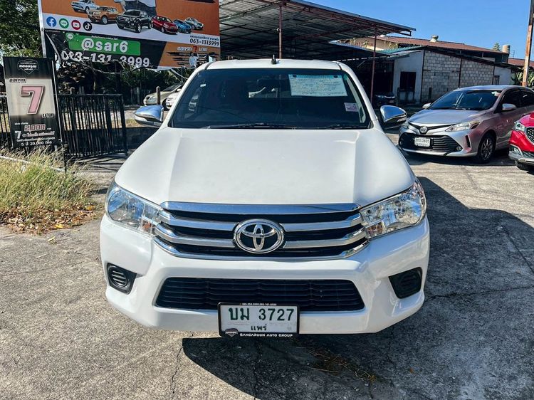 Toyota Hilux Revo 2016 2.4 E Pickup ดีเซล ไม่ติดแก๊ส เกียร์ธรรมดา ขาว รูปที่ 2
