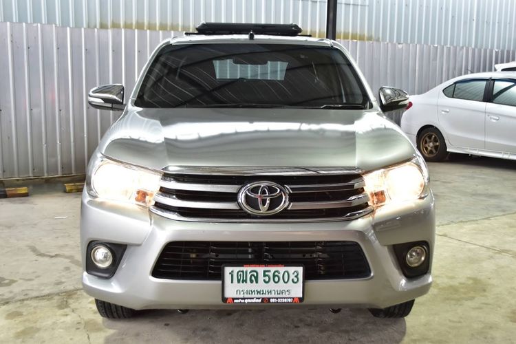Toyota Hilux Revo 2015 2.4 G Pickup ดีเซล ไม่ติดแก๊ส เกียร์ธรรมดา บรอนซ์เงิน รูปที่ 2