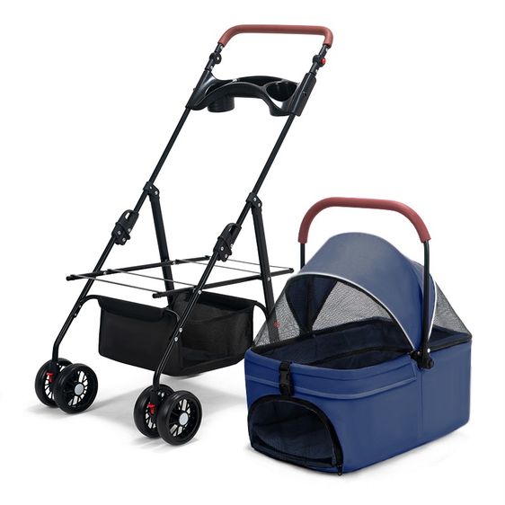  รถเข็นสัตว์เลี้ยง ถอดเป็นคาร์ซีทหิ้วได้ มีหลายขนาด หลายรุ่น หน้าร้าน ถ.เทพรักษ์ บางเขน (เพ็ทพริตตี้) รูปที่ 2