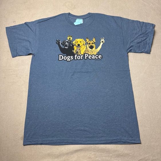 เสื้อยืด Dogs for Peace Size M รูปที่ 2