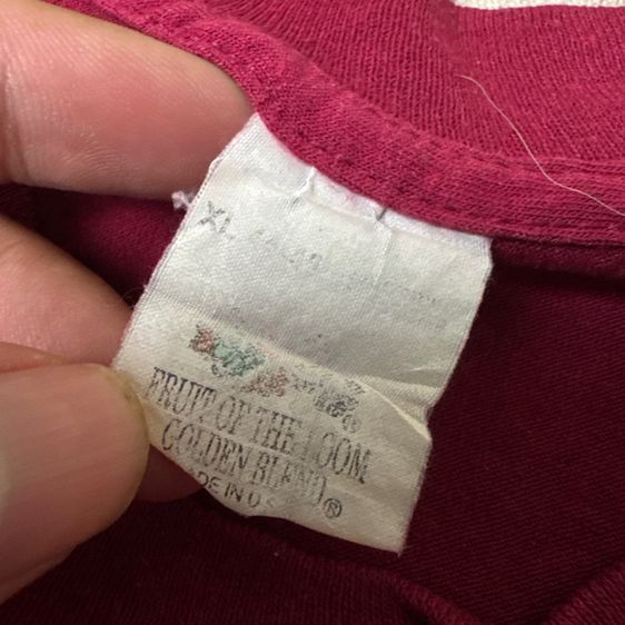 เสื้อยืดผ้าบาง 80s-90s Fruit of the Loom Size XL​ รูปที่ 9