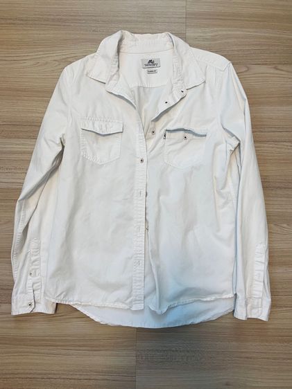 ขาว L อื่นๆ เสื้อเชิ้ตแขนยาว เสื้อ Mc Jeans มือสอง ของแท้