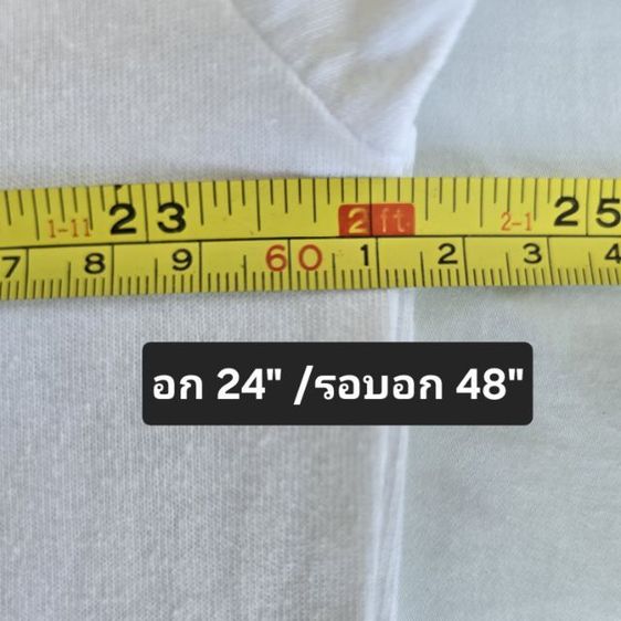 เสื้อยืด Ange Charme สีขาว แต่งขอบดำ งานมินิมอลน่ารัก มือสองสภาพดี  ชำระเงินปลายทางได้ รูปที่ 5