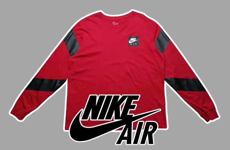 เสื้อทีเชิ้ต แดง แขนยาว NIKE AIR