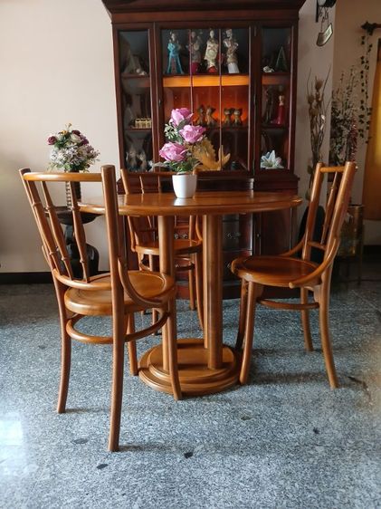 ชุดโต๊ะไม้สักสไตล์วินเทจ รูปที่ 2