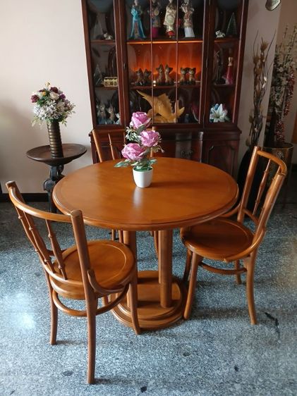 ชุดโต๊ะไม้สักสไตล์วินเทจ รูปที่ 6