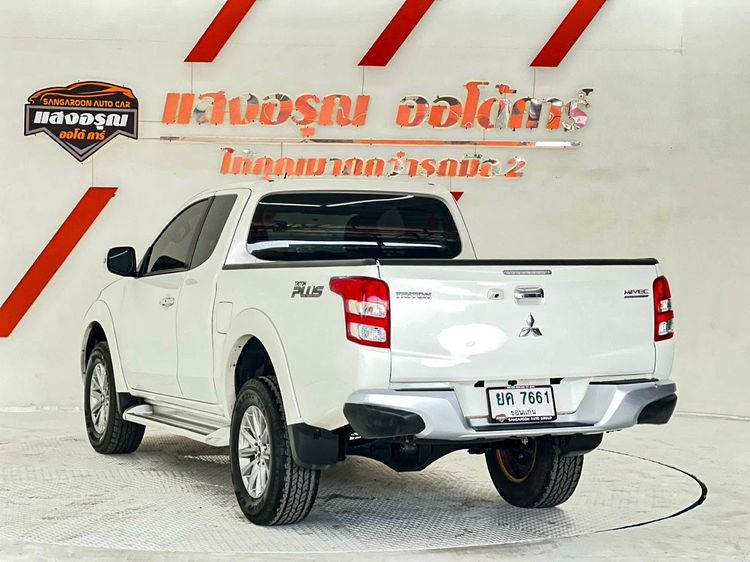 Mitsubishi Triton 2018 All New Mega Cab 2.4 GLS Plus Pickup ดีเซล ไม่ติดแก๊ส เกียร์ธรรมดา ขาว รูปที่ 4