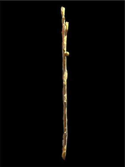 พระปรุหนังเนื้อโลหะชุบทองดอกบัว กรุวัดพระแก้ววังหน้า รูปที่ 3