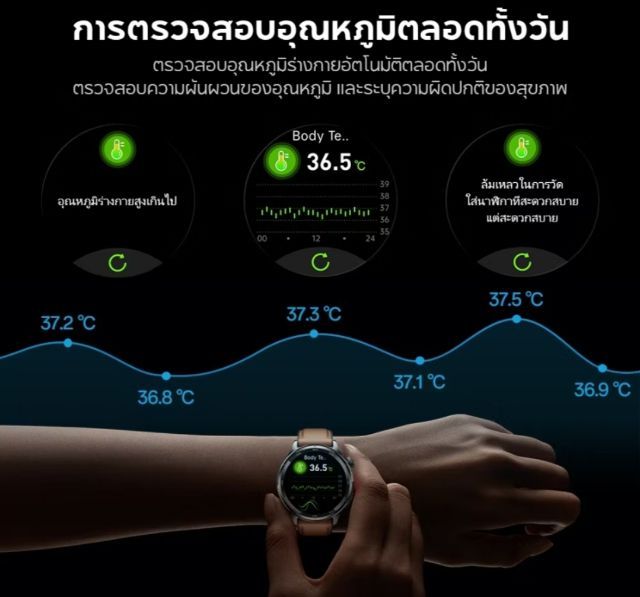 นาฬิกาสมาร์ทวอทช์​ Aolon​ Pulse รูปที่ 10