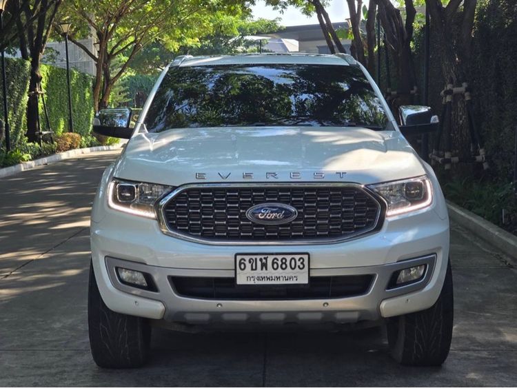 Ford Everest 2021 2.0 Titanium Plus Sedan ดีเซล ไม่ติดแก๊ส เกียร์อัตโนมัติ ขาว รูปที่ 2