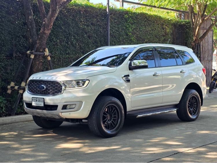 Ford Everest 2021 2.0 Titanium Plus Sedan ดีเซล ไม่ติดแก๊ส เกียร์อัตโนมัติ ขาว รูปที่ 3