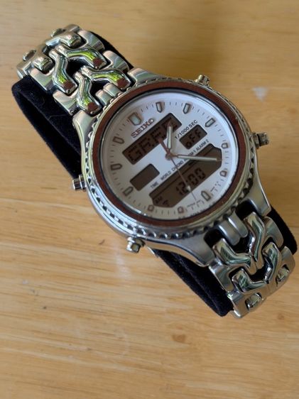SEIKO H021-8050 Analog Digital Quartz Men H021 Men'S Vintage 340530803 Japan Movement  รูปที่ 7