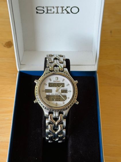 SEIKO H021-8050 Analog Digital Quartz Men H021 Men'S Vintage 340530803 Japan Movement  รูปที่ 4