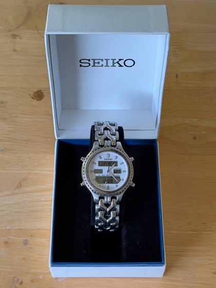 SEIKO H021-8050 Analog Digital Quartz Men H021 Men'S Vintage 340530803 Japan Movement  รูปที่ 3