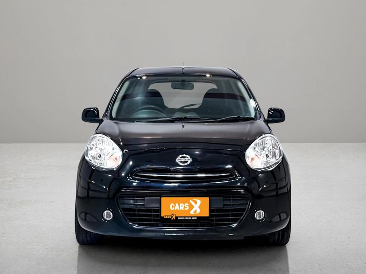 Nissan March 2010 1.2 E Sedan เบนซิน ไม่ติดแก๊ส เกียร์อัตโนมัติ ดำ รูปที่ 2