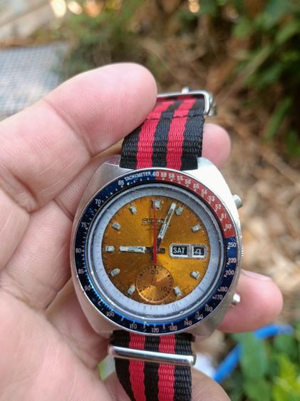 Vintage Seiko Pepsi 6139 6002 Chronograph Auto day-date ( Mechanic work needs repairs ) เป็ปซี่ งานช่าง อ่านนะครับ...กดจับเวลา