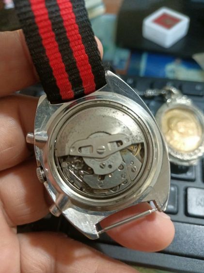 Vintage Seiko Pepsi 6139 6002 Chronograph Auto day-date ( Mechanic work needs repairs ) เป็ปซี่ งานช่าง อ่านนะครับ...กดจับเวลา รูปที่ 8