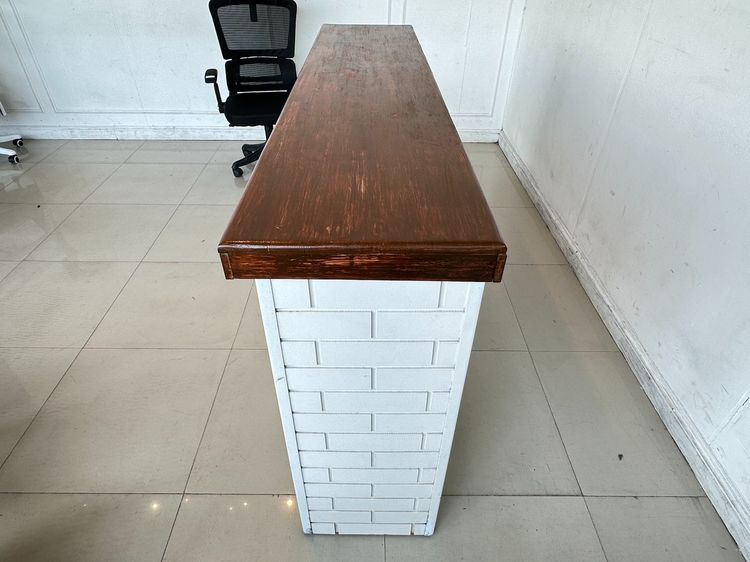 เคาน์เตอร์ ท็อปไม้สนประสานสีน้ำตาล รูปที่ 4