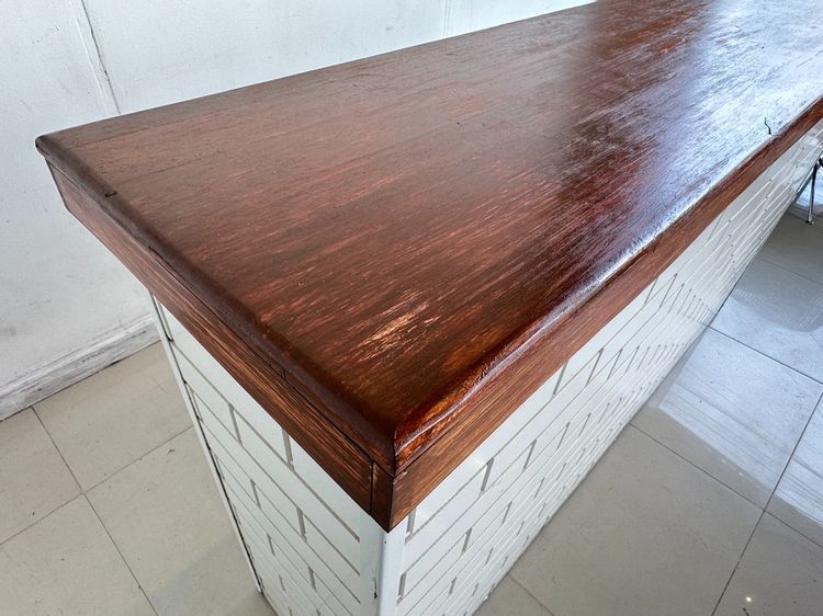 เคาน์เตอร์ ท็อปไม้สนประสานสีน้ำตาล รูปที่ 10