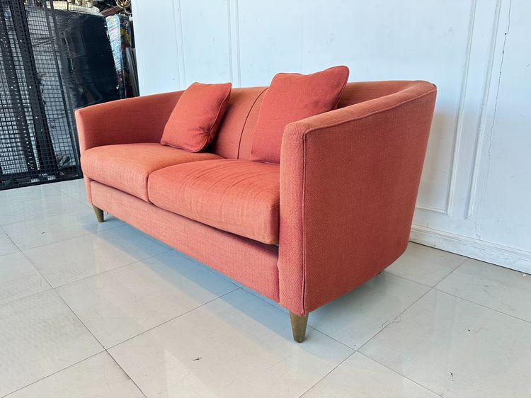 โซฟา 2 ที่นั่ง แบรนด์ LA-Z-BOY เบาะผ้าสีน้ำตาลแดง ถอดปลอกได้ รูปที่ 4