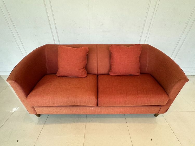 โซฟา 2 ที่นั่ง แบรนด์ LA-Z-BOY เบาะผ้าสีน้ำตาลแดง ถอดปลอกได้ รูปที่ 7