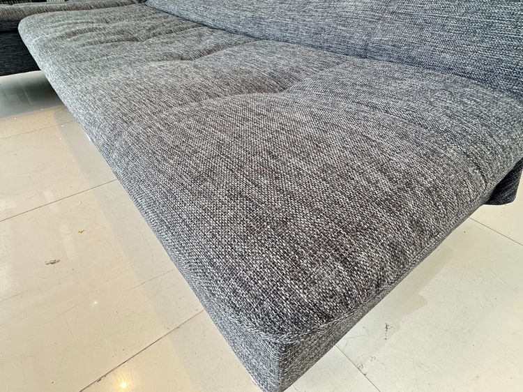 โซฟาเบด (แอลสลับฝั่งได้) แบรนด์ KONCEPT เบาะผ้าสีเทาเข้ม รูปที่ 11