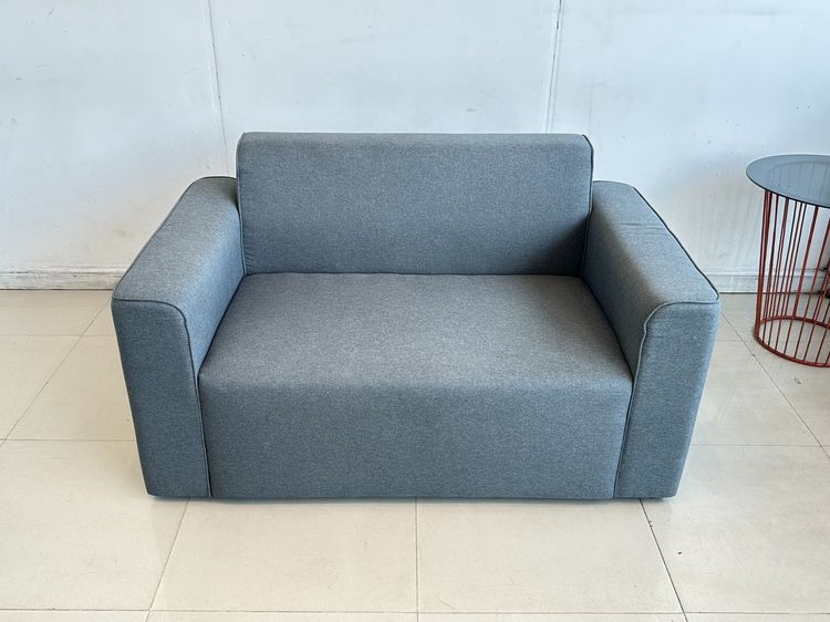 โซฟา 2 ที่นั่ง แบรนด์ WARMER เบาะผ้าสีเทา รูปที่ 2