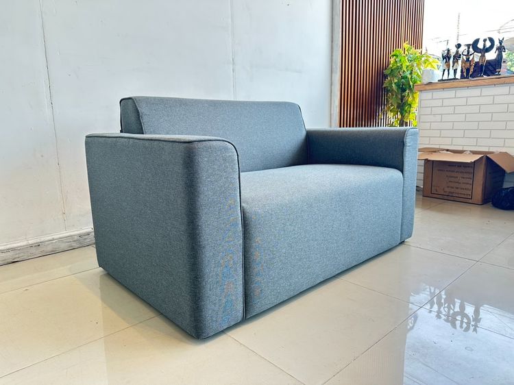 โซฟา 2 ที่นั่ง แบรนด์ WARMER เบาะผ้าสีเทา รูปที่ 3