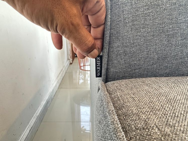 โซฟา 2 ที่นั่ง แบรนด์ WARMER เบาะผ้าสีเทา รูปที่ 13